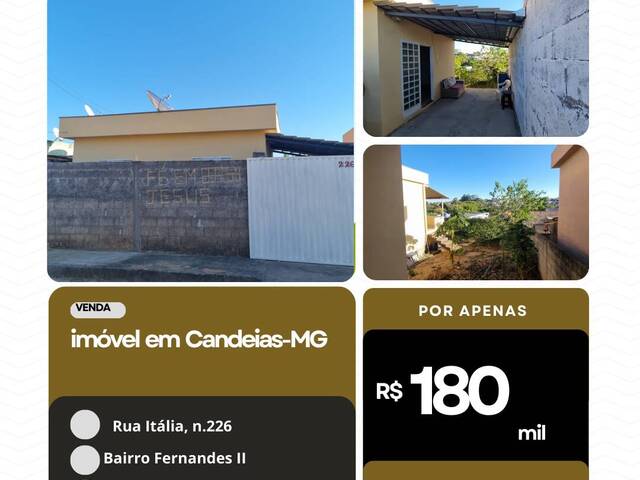 #121 - Casa para Venda em Candeias - MG - 1